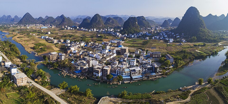 阳朔遇龙河
